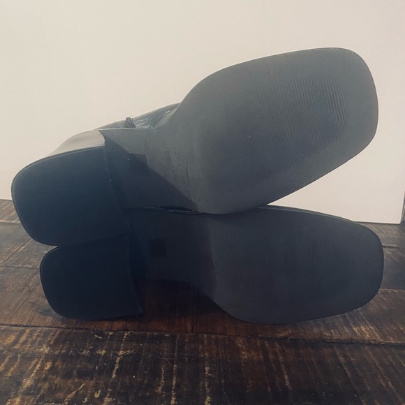 Topshop Hunter Heeled Leather Ankle Boot BLACK         Size 9.5    •NEW• - Picture 8 of 9